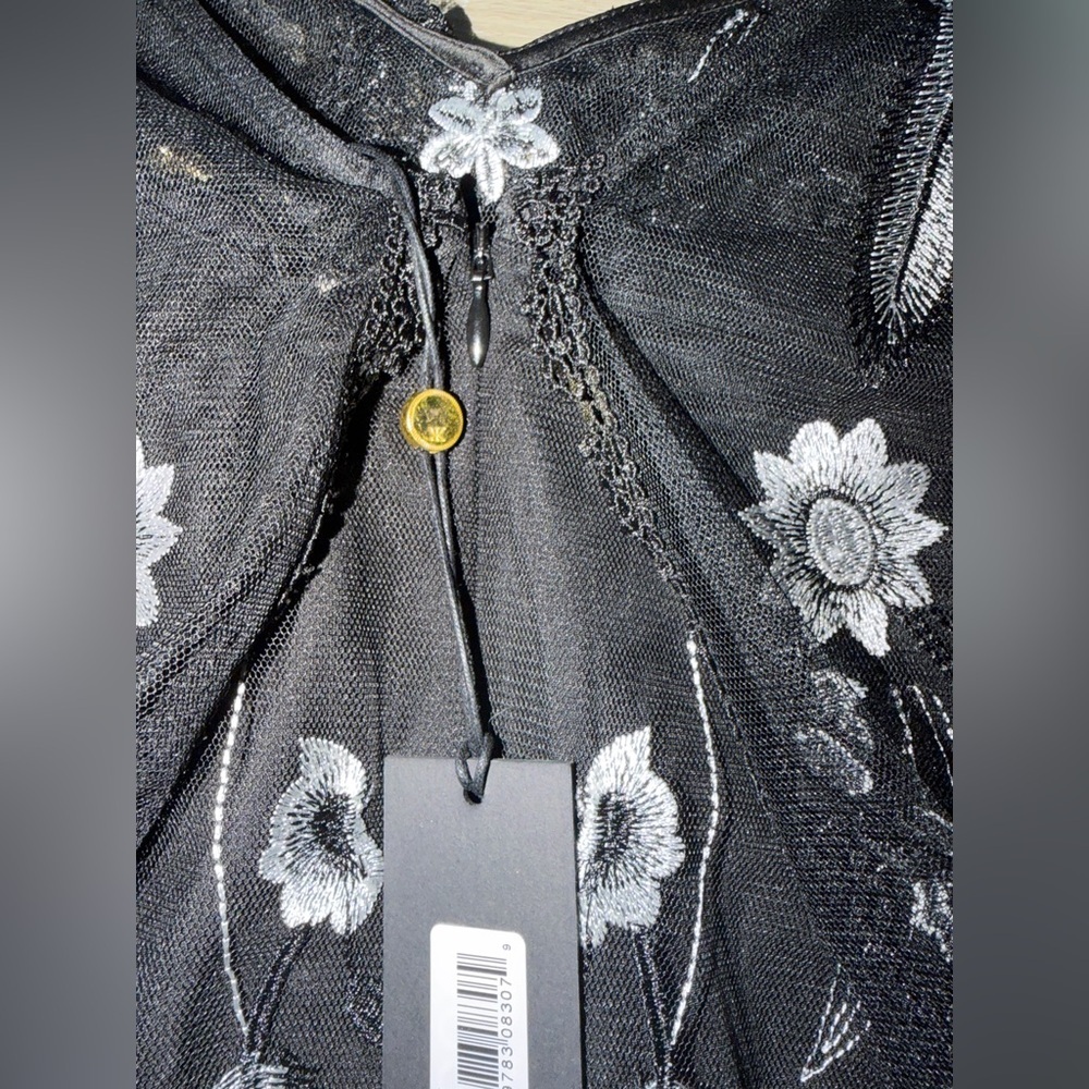 Kobi Halperin Black and White Floral Lace Blouse - Picture 10 of 11